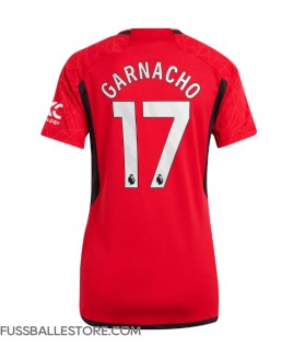 Günstige Manchester United Alejandro Garnacho #17 Heimtrikot Damen 2023-24 Kurzarm